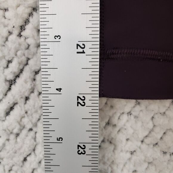Lululemon Align Crop Leggings Womens 6 High Rise Burgundy Yoga Stretch Gym Girl - Picture 6 of 7